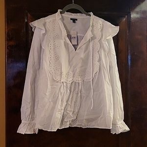 Ann Taylor white blouse